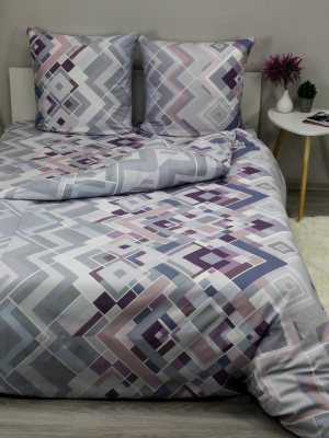 КПБ 2,0 сп бязь 120гр/м2 Текстильная коллекция сшивной стильные ромбы 1