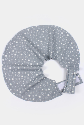 Чехол на подушку для кормления на липучке арт. ЧХ-ПД-К звездное-небо-серое