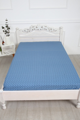 Простыня поплин Джаз-компаньон синий